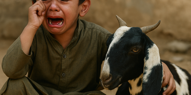 bakre ke liye roya bachha