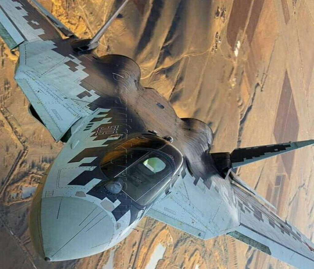 su-57e stealth fighter jet