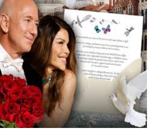 jeff bezos wedding card